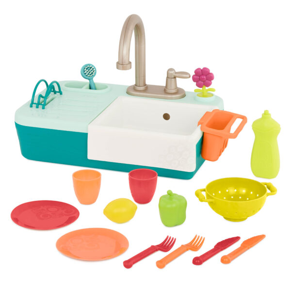 ZLEW z DZIAŁAJĄCYM KRANEM i akcesoriami Splash-n-Scrub Sink B.Toys