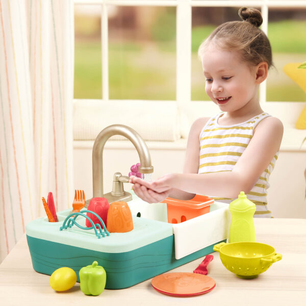 ZLEW z DZIAŁAJĄCYM KRANEM i akcesoriami Splash-n-Scrub Sink B.Toys