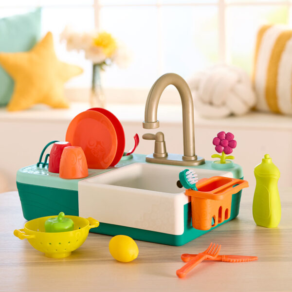 ZLEW z DZIAŁAJĄCYM KRANEM i akcesoriami Splash-n-Scrub Sink B.Toys