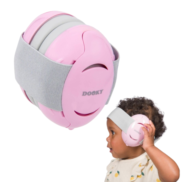 DOOKY Słuchawki ochronne Baby Earmuff pink 0-3 lat