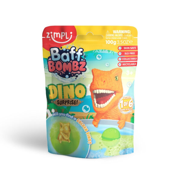 Kula musująca do kąpieli dla dzieci Zimpli Kids Baff Bombz Dino Surprise 3+