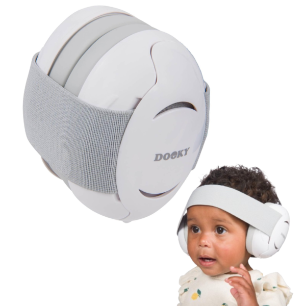 DOOKY Słuchawki ochronne Baby Earmuff white 0-3 lat