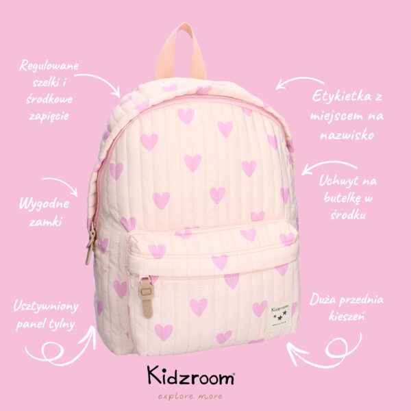 Plecak dla dzieci A4 Magical Heart pink KIDZROOM