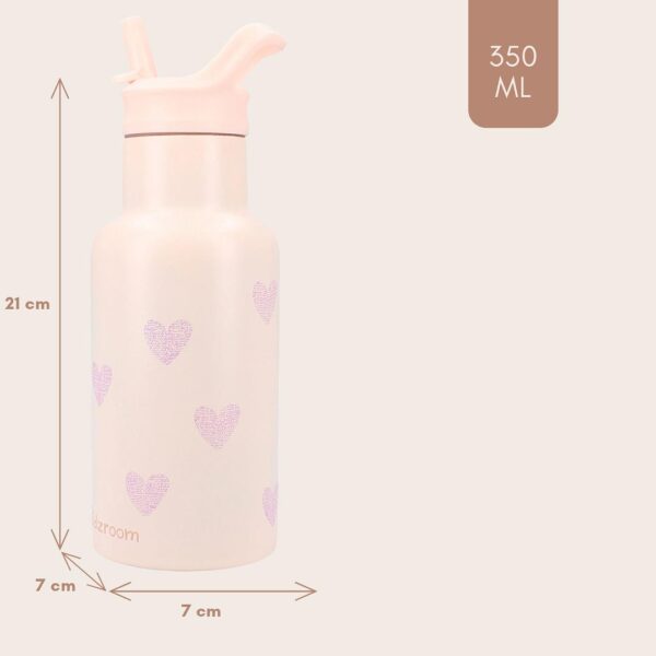Butelka termiczna bidon 350 ml KIDZROOM Magical Heart