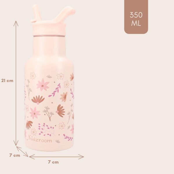 Butelka termiczna bidon 350 ml KIDZROOM Memories Flowers