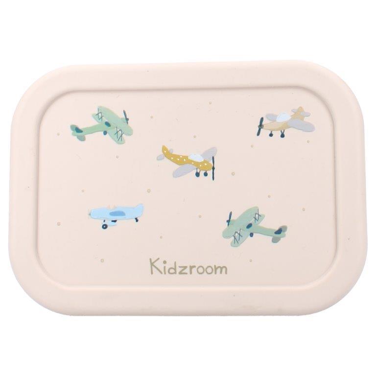Śniadaniówka Lunchbox pojemnik silikon KIDZROOM Small Aeroplane 700ml