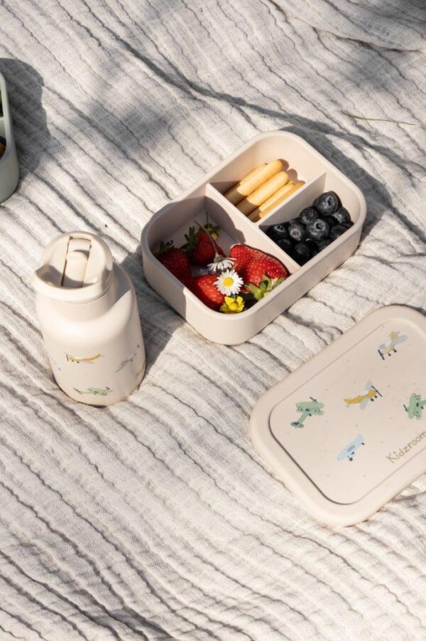 Śniadaniówka Lunchbox pojemnik silikon KIDZROOM Small Aeroplane 700ml