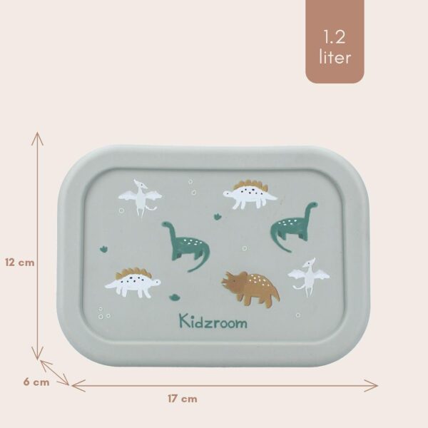 Śniadaniówka Lunchbox pojemnik silikon KIDZROOM Small Dino 700ml
