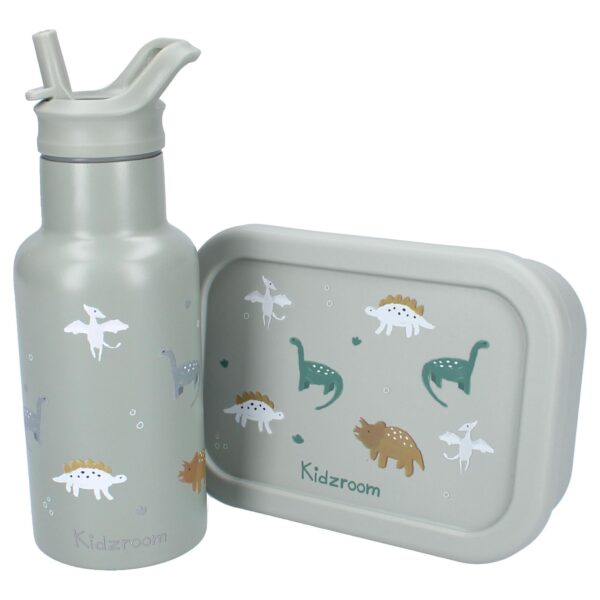 Śniadaniówka Lunchbox pojemnik silikon KIDZROOM Small Dino 700ml