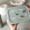 Śniadaniówka Lunchbox pojemnik silikon KIDZROOM Small Dino 700ml