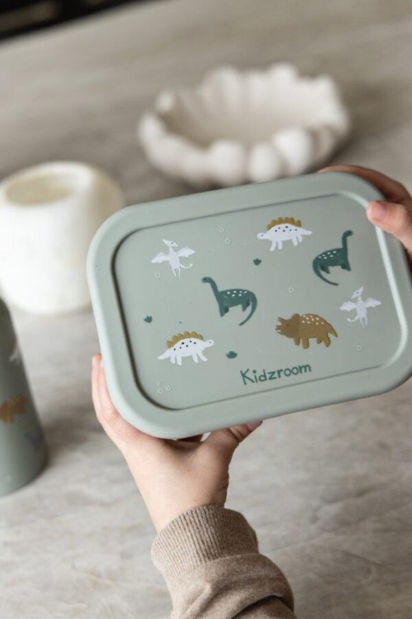 Śniadaniówka Lunchbox pojemnik silikon KIDZROOM Small Dino 700ml