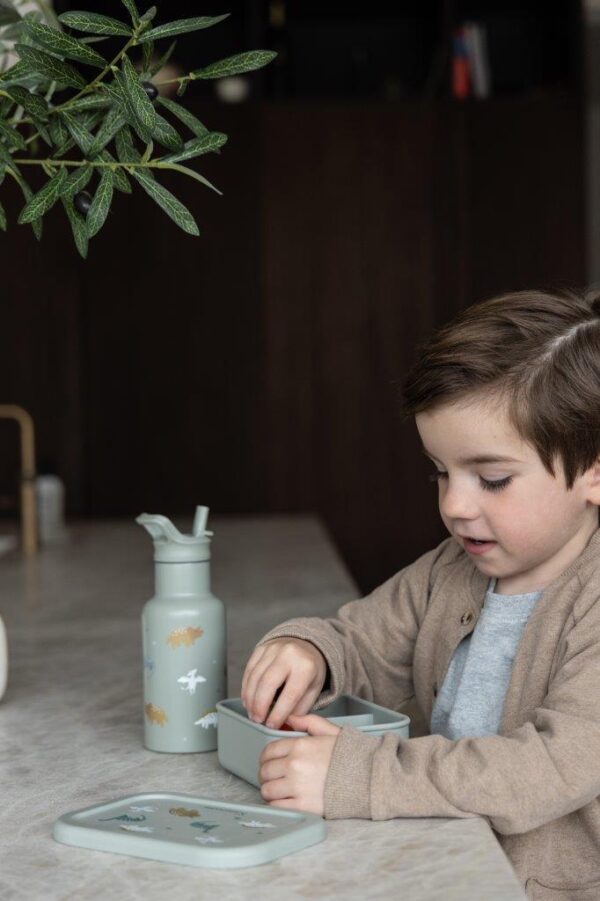 Śniadaniówka Lunchbox pojemnik silikon KIDZROOM Small Dino 700ml