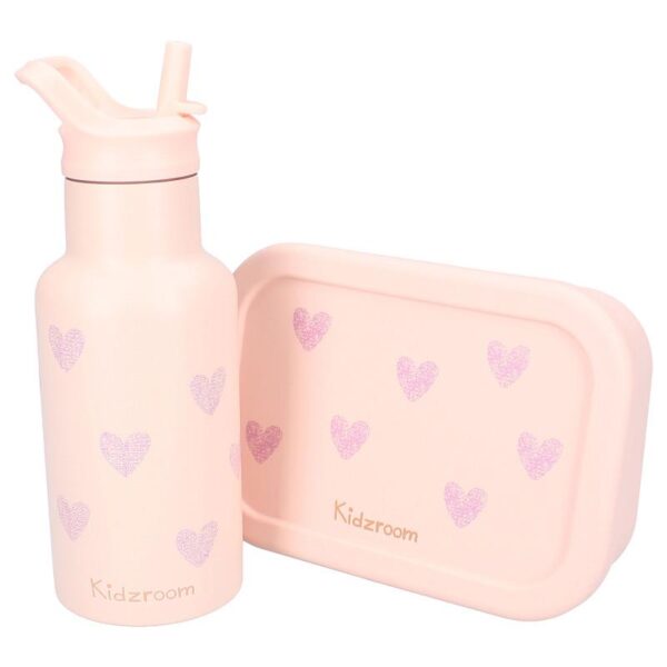 ŚNIADANIÓWKA Lunchbox pojemnik silikon KIDZROOM Magical Heart 700ml