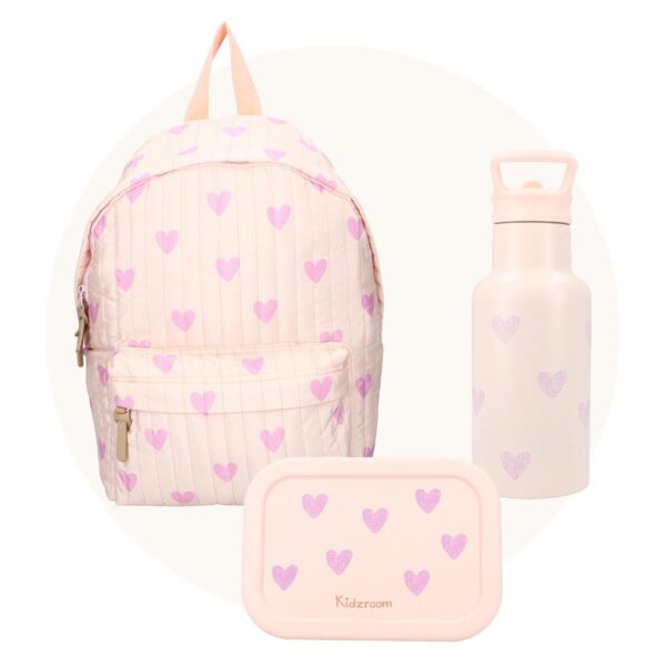 ŚNIADANIÓWKA Lunchbox pojemnik silikon KIDZROOM Magical Heart 700ml