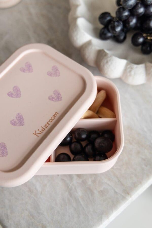 ŚNIADANIÓWKA Lunchbox pojemnik silikon KIDZROOM Magical Heart 700ml