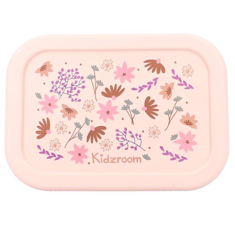 Śniadaniówka Lunchbox pojemnik silikon KIDZROOM Memories Flower 700ml