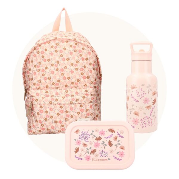 Śniadaniówka Lunchbox pojemnik silikon KIDZROOM Memories Flower 700ml