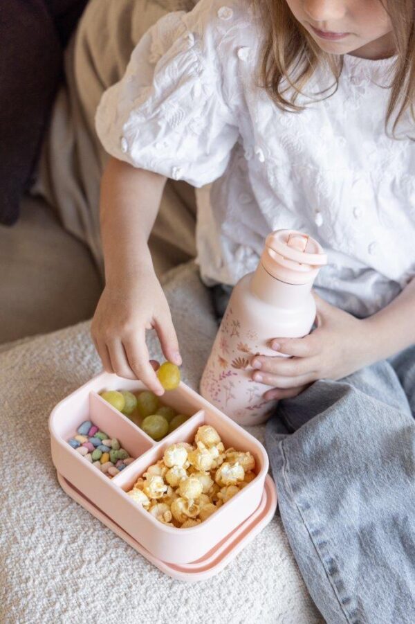 Śniadaniówka Lunchbox pojemnik silikon KIDZROOM Memories Flower 700ml
