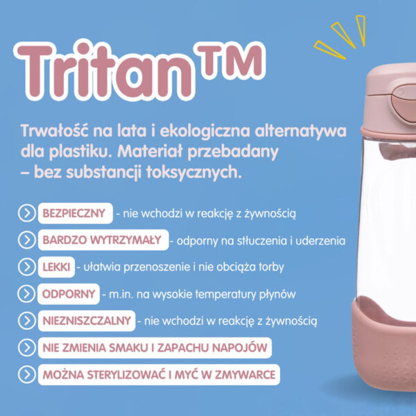 Bidon Sportowa butelka tritanowa 600 ml Blush Crush b.box