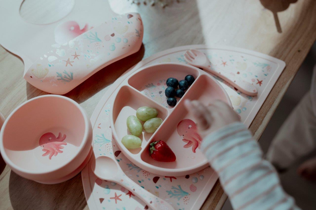 talerz silikonowy z przyssawką ośmiornica sassi