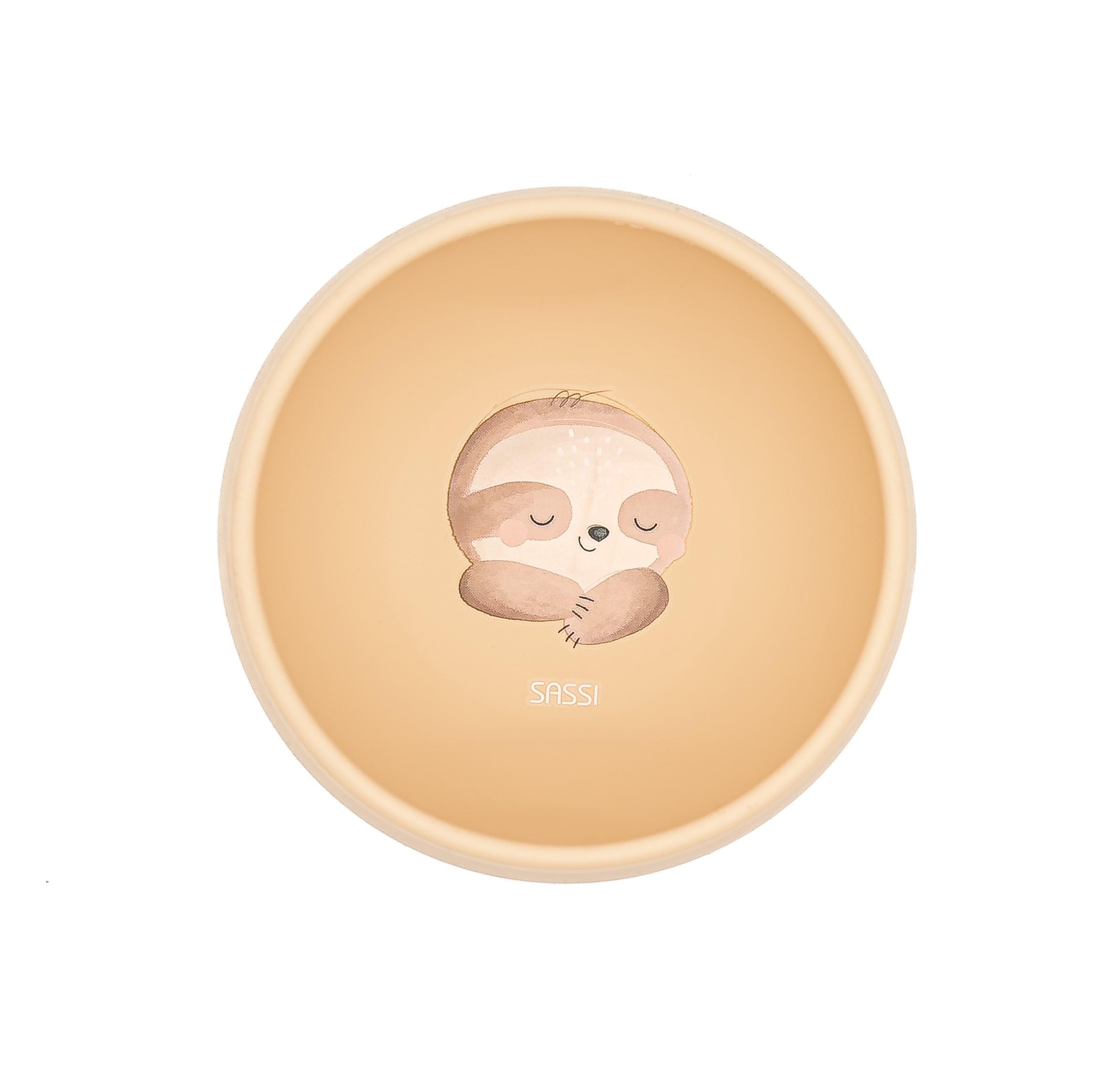 miska silikonowa z przyssawką leniwiec sassi