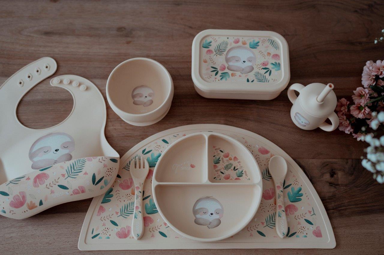 miska silikonowa z przyssawką leniwiec sassi