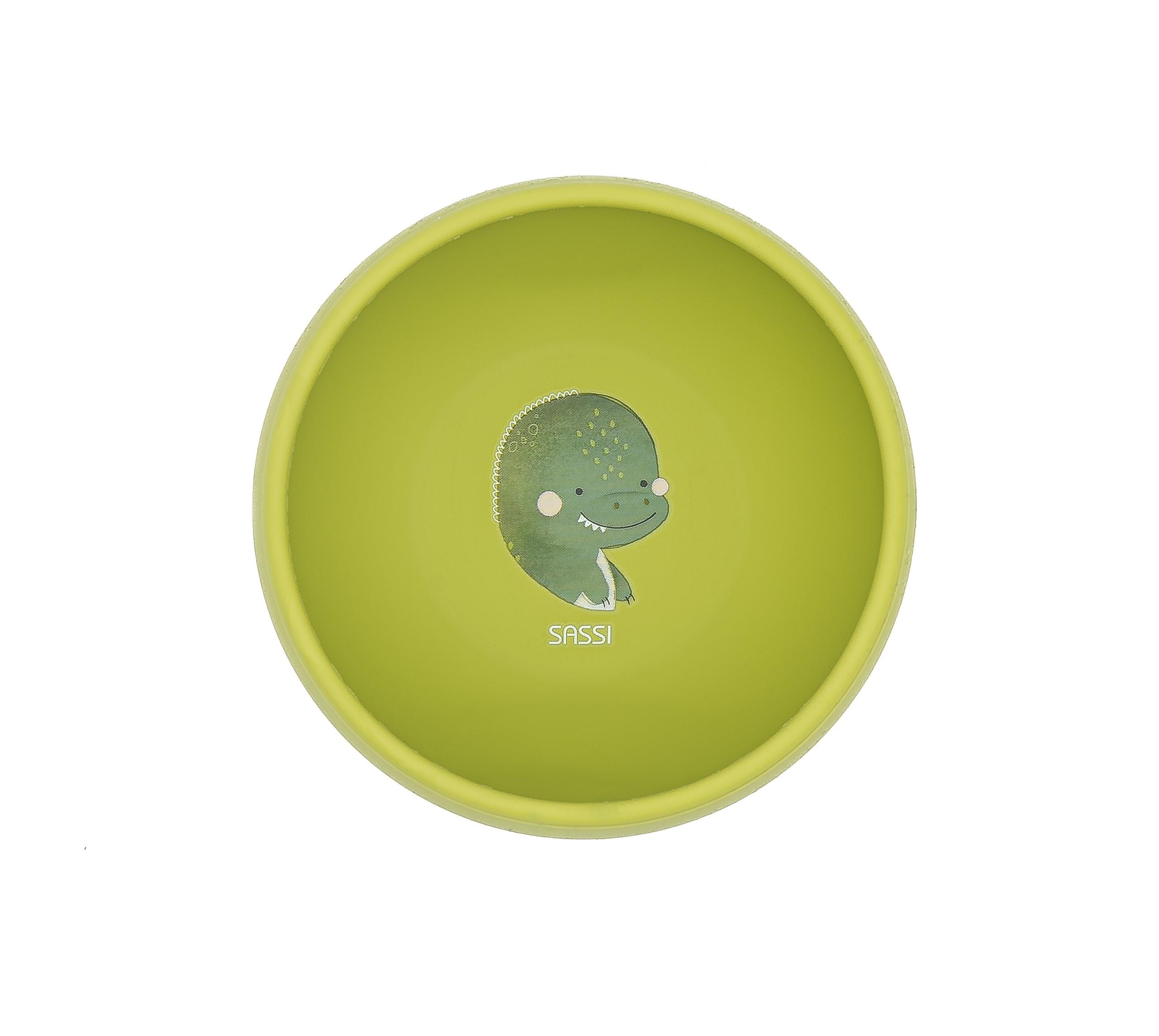 miska silikonowa z przyssawką dinozaur sassi