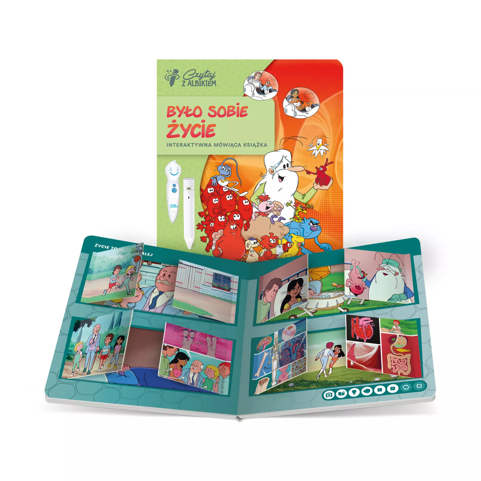 Albi Czytaj z Albikiem Interaktywna Książka Było sobie życie 6+