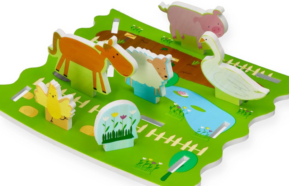 buddy & barney naklejki do kąpieli Życie na farmie 12el.