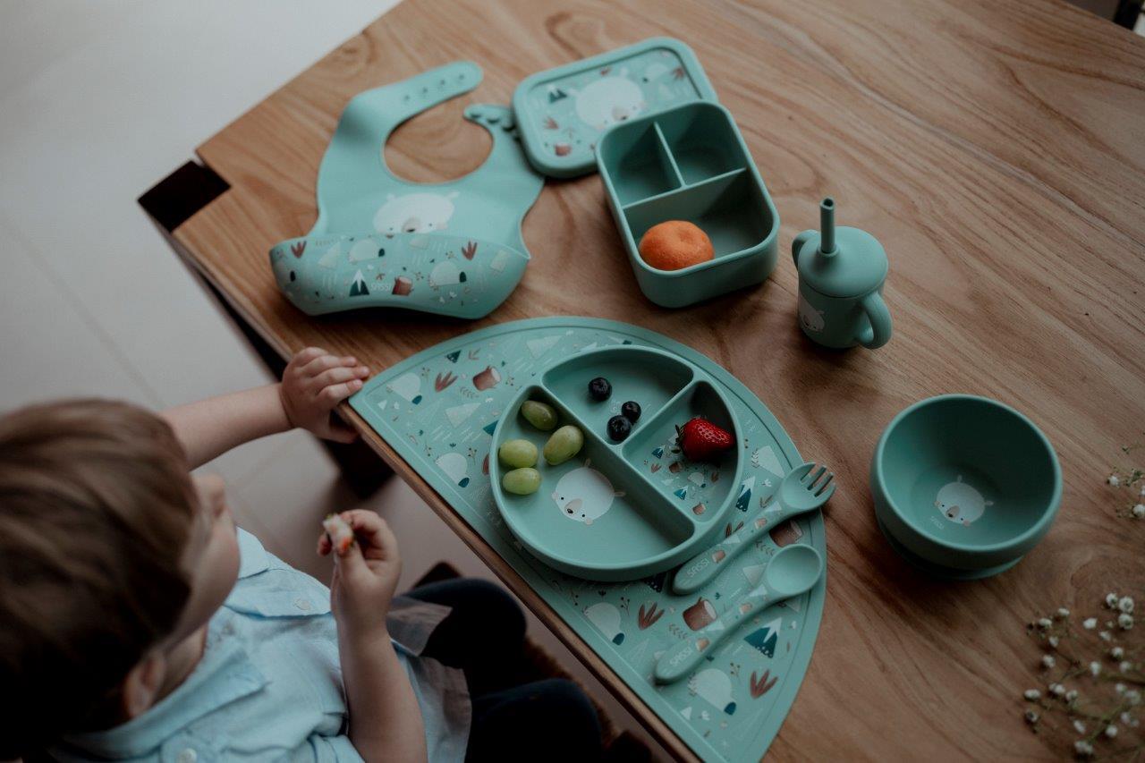 talerz silikonowy z przyssawką miś sassi