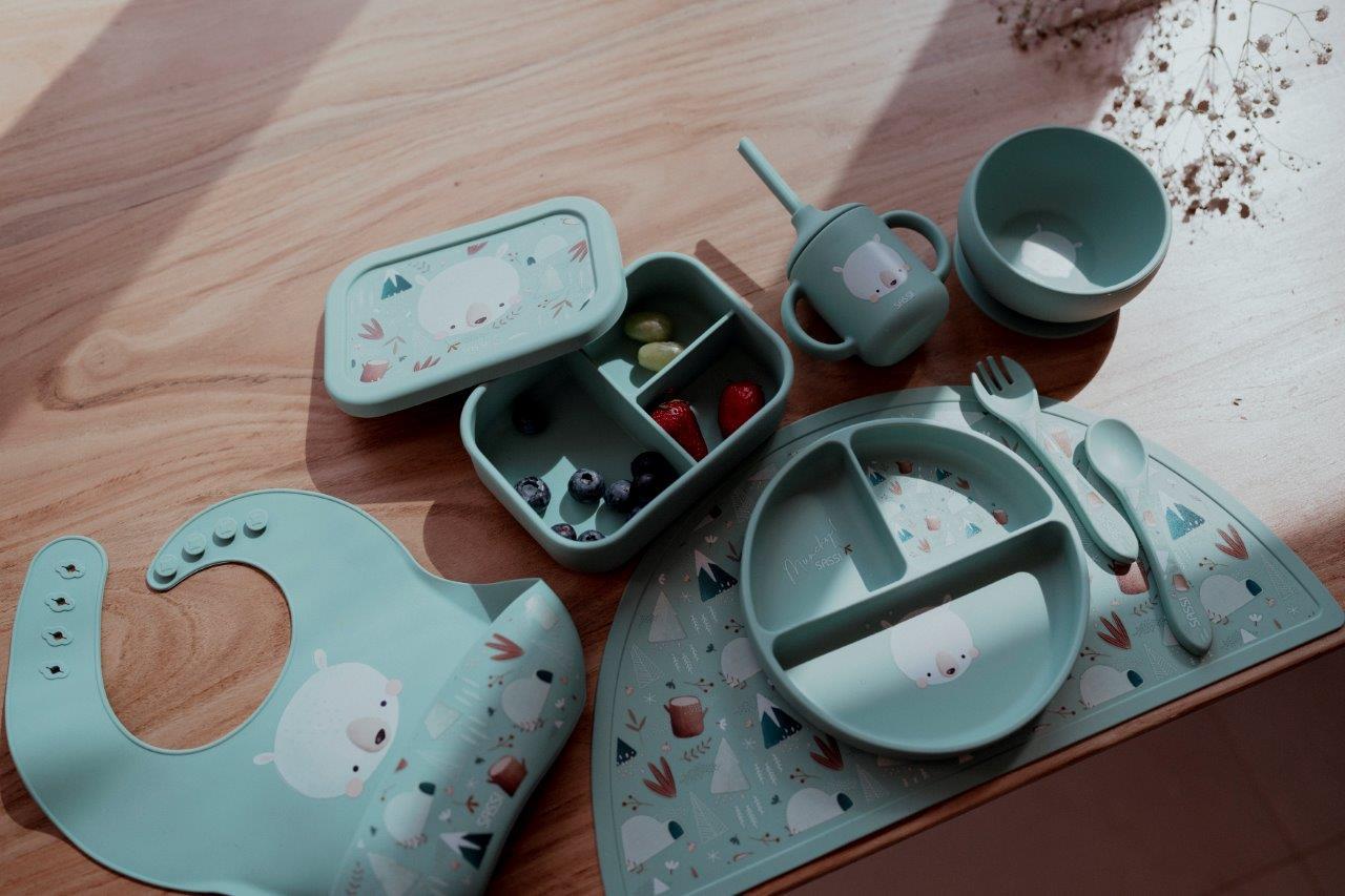 miska silikonowa z przyssawką miś sassi