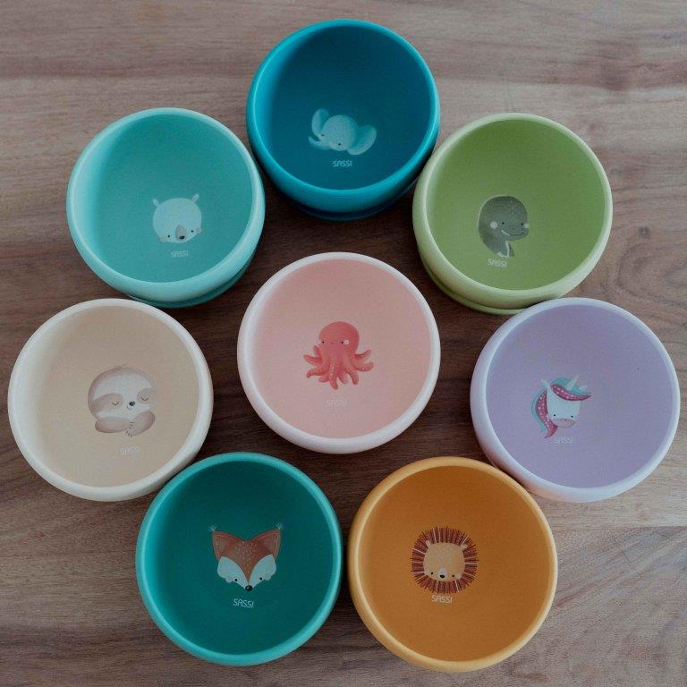 miska silikonowa z przyssawką miś sassi