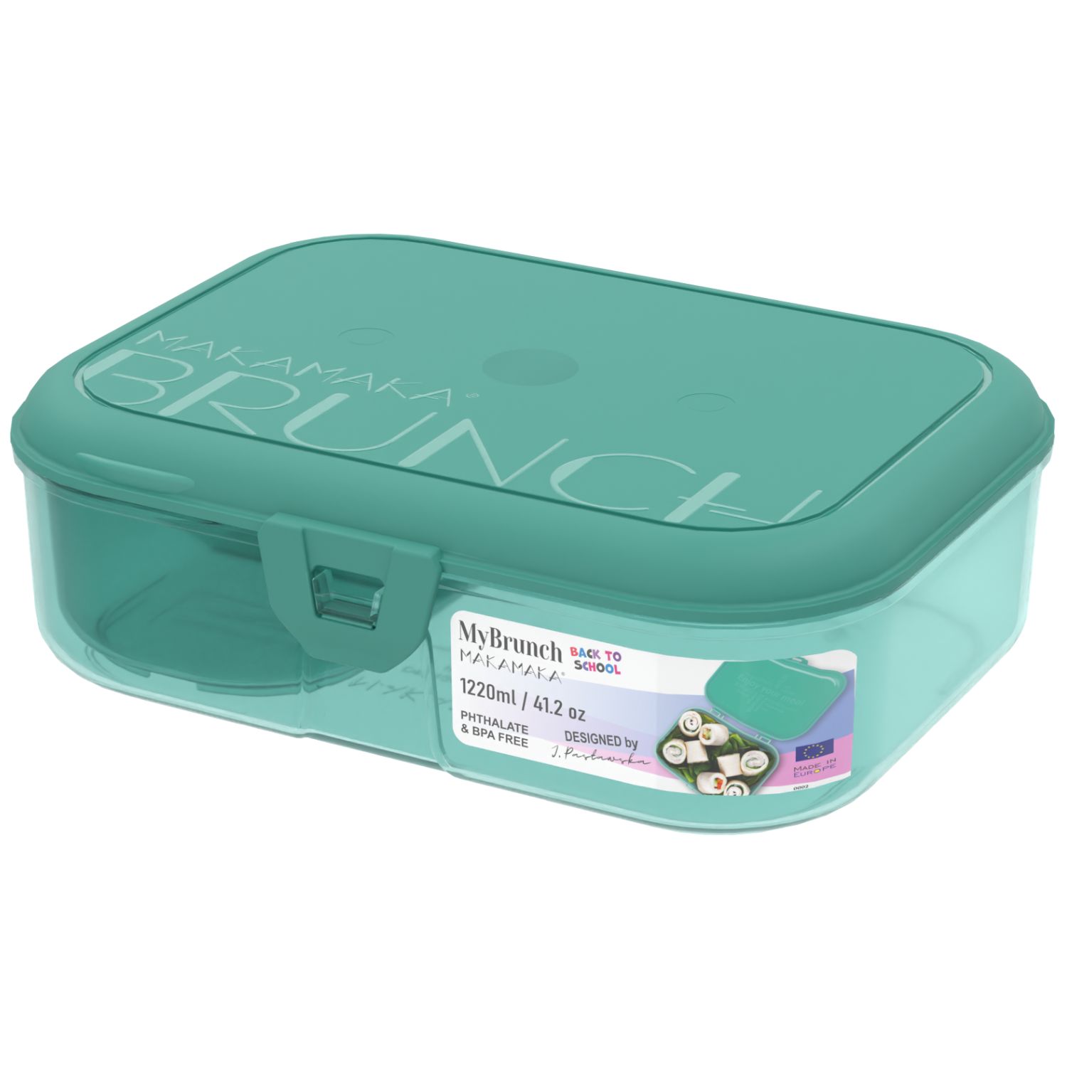 Śniadaniówka Lunchbox Makamaka MyBrunch Plus City 1220ml Emerald Glow