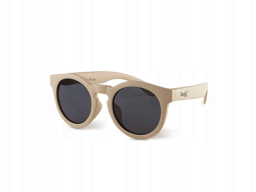 OKULARY PRZECIWSŁONECZNE DLA DZIECI Z FILTREM BEŻOWE REAL SHADES 4-6lat